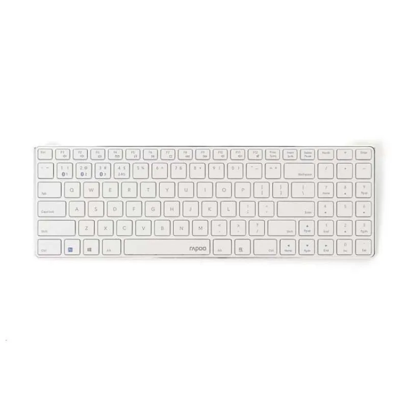 RAPOO klávesnice E9100M, bezdrátová, Ultra-slim, CZ/SK, bílá (6940056200020)