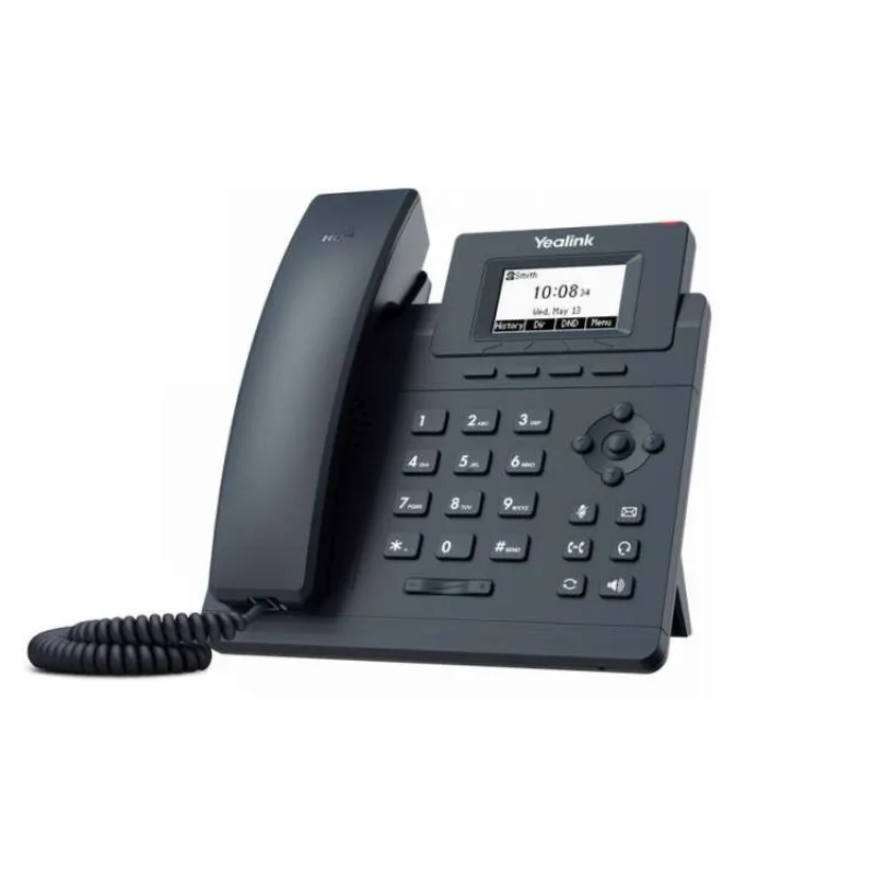 IP telefón Yealink SIP-T30P, 2,3" grafika 132x64, 2x RJ45 10/100, PoE, 1x SIP, s adaptérom (SIP-T30P)