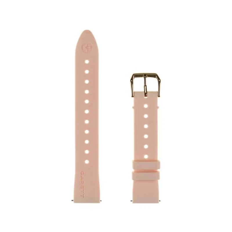 Garett univerzální řemínek 18 mm, růžový, silikonový (STRAP_PNK_18MM)