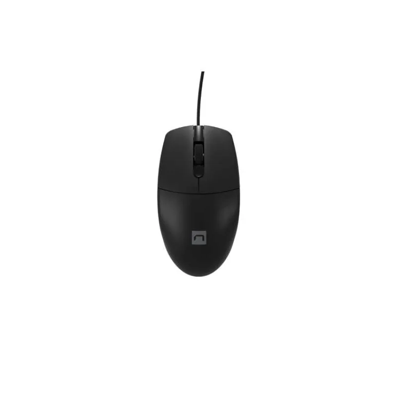 Natec optická myš RUFF 2/1 000 DPI/Kancelárska/Optická/1 000 DPI/Drôtová USB/Čierna (NMY-1987)