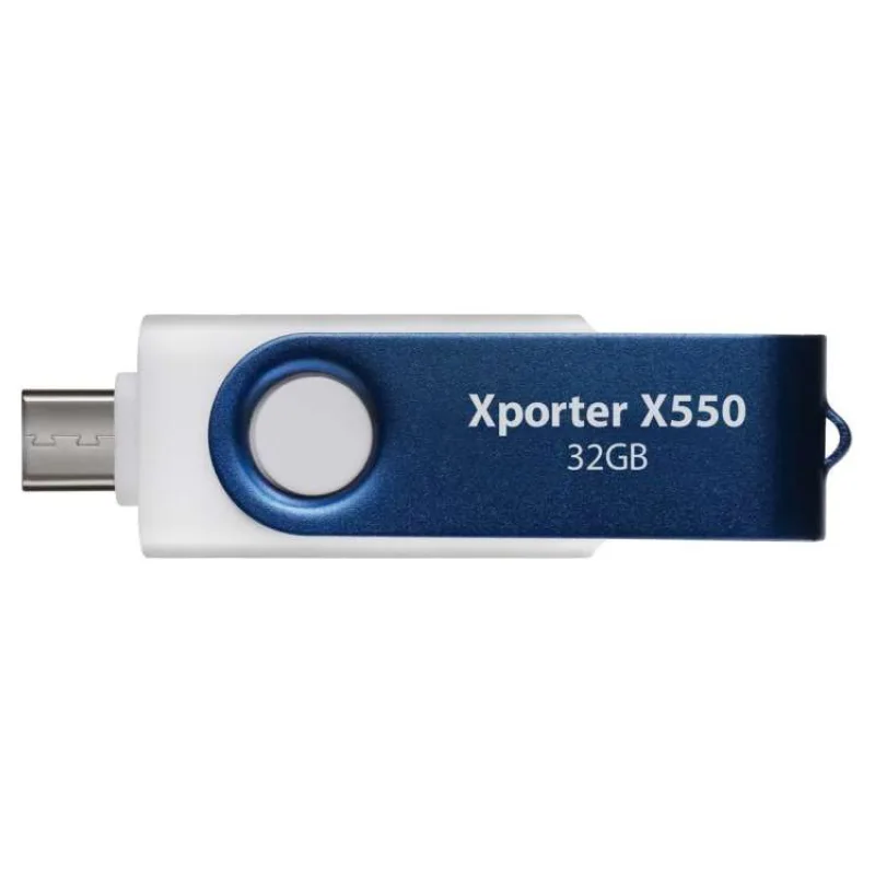 PATRIOT Xporter X550 32GB / USB Typ-A + USB Typ-C / USB 3.2 Gen 1 / bílo-modrá (PS32GX550AAD)