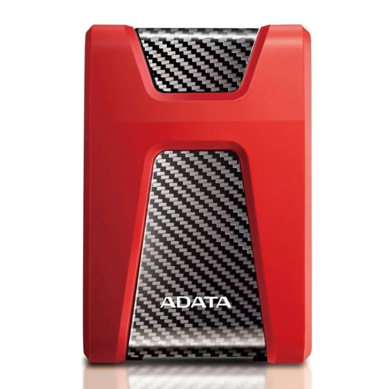 Externý pevný disk ADATA 1TB 2,5" USB 3.1 DashDrive Durable HD650, červený (gumový, odolný voči nárazom) (AHD650-1TU31-CRD)