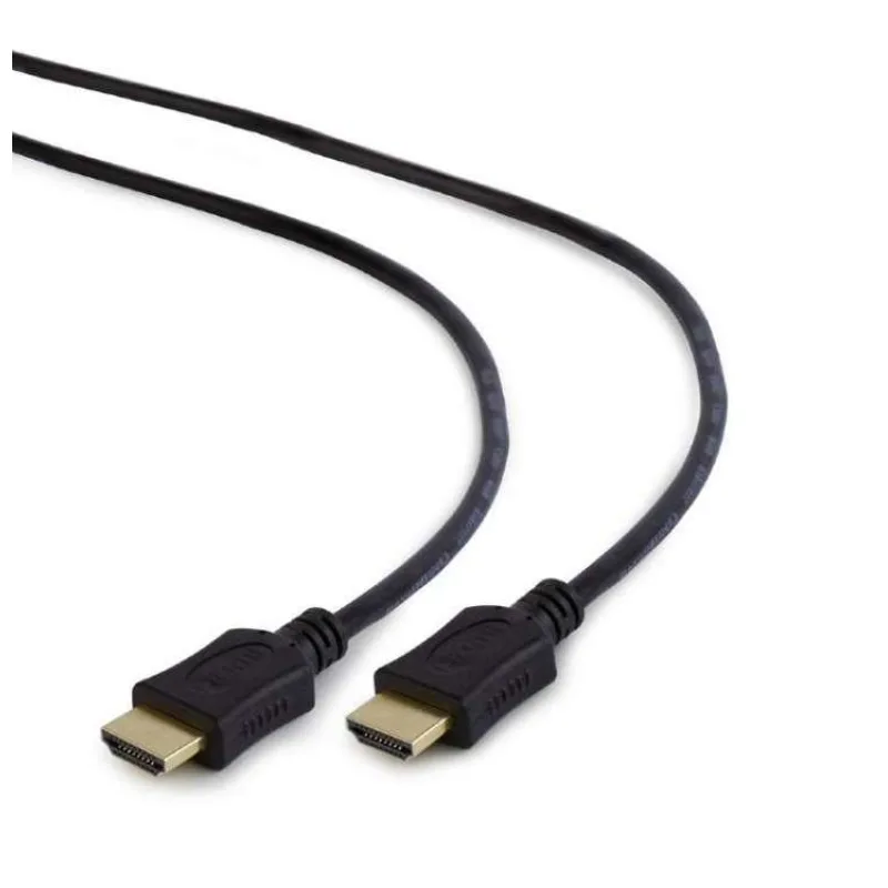 Kábel CABLEXPERT HDMI-HDMI 1m, 1.4, M/M tienený, pozlátené kontakty, CCS, ethernet, čierny (CC-HDMI4L-1M)