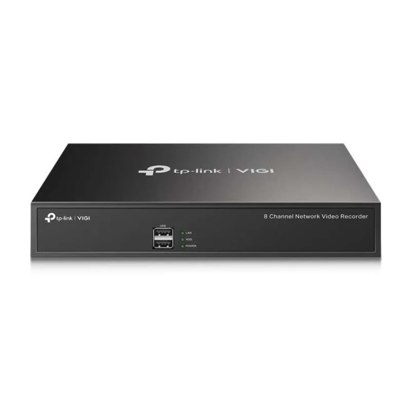 8 Channel Network Video Recorder SPEC: H.265+/H.265/H.264+/H.264, Up to 5MP resolution, Decoding capability/8-ch @2MP, 8 (VIGI NVR1008H)