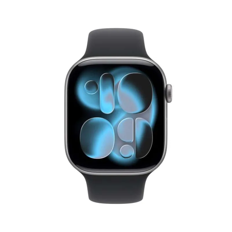 Apple Watch Series 11 GPS 46mm Space Grey Aluminium Case with Black Sport Band - M/L (mev44mp/a)