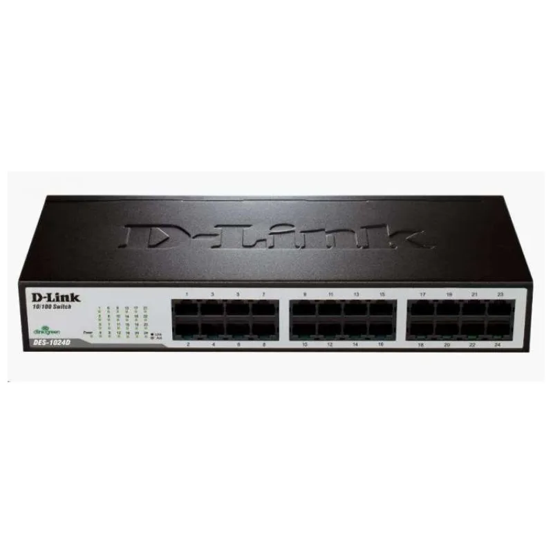 D-Link DES-1024D/E 24-Port 10/100Mbps Fast Ethernet Unmanaged Switch (DES-1024D/E)