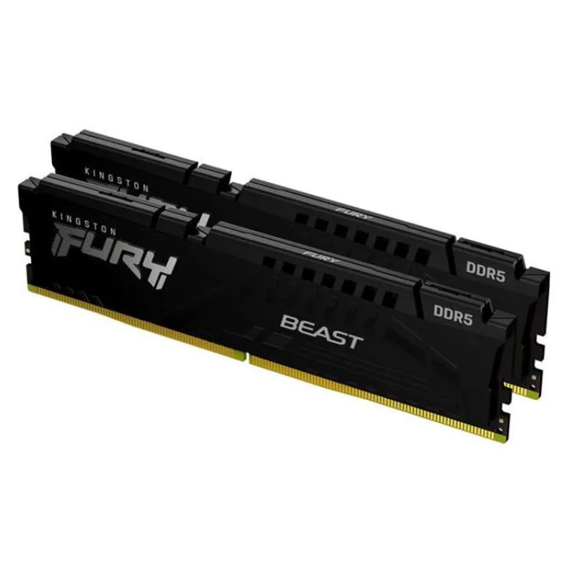 KINGSTON FURY Beast Black 16GB DDR5 5200MT/s / CL40 / DIMM / KIT 2x 8GB (KF552C40BBK2-16)