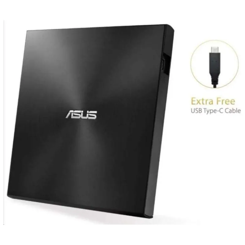 ASUS SDRW-08U9M-U external ultraslim DVD-RW USB-C/A, čierna (90DD02A0-M29000)
