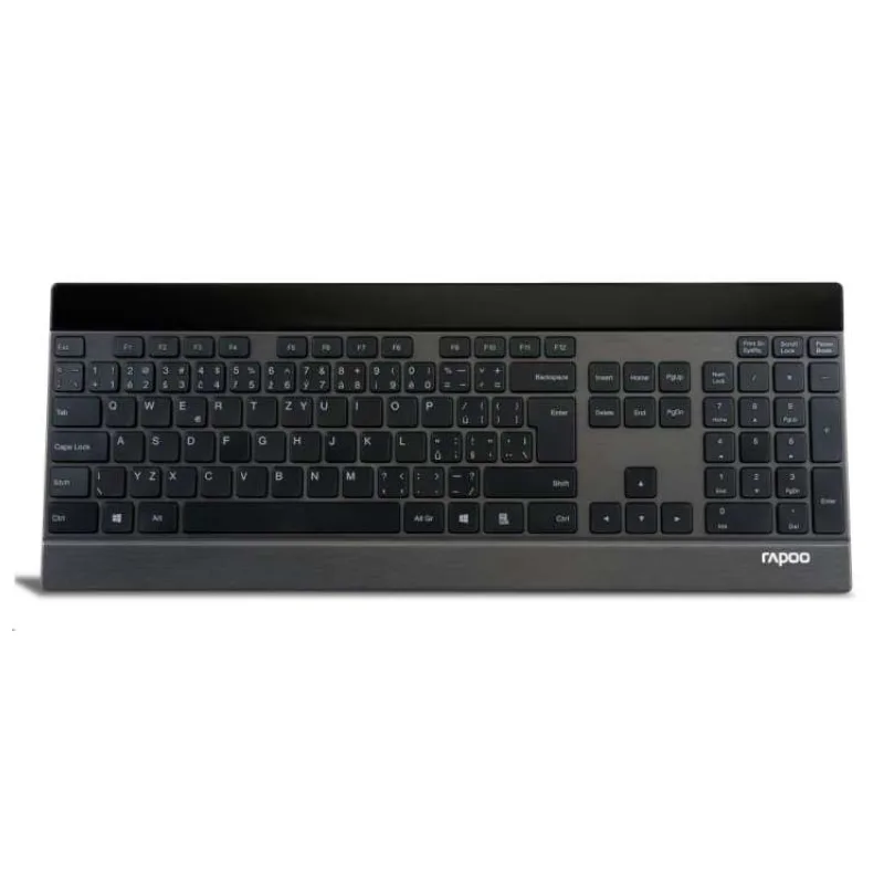 RAPOO Klávesnice E9270p USB, multimediální, bezdrátová, černá, CZ (6940056179951)