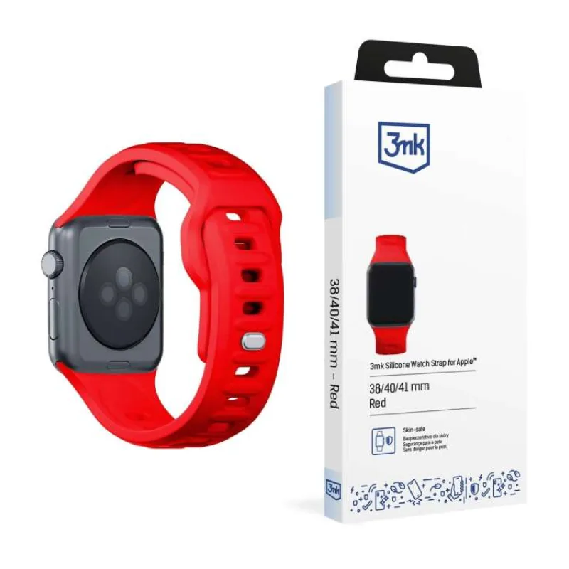 3mk řemínek Watch Strap pro Apple 38/40/41 mm Red (5903108565684)