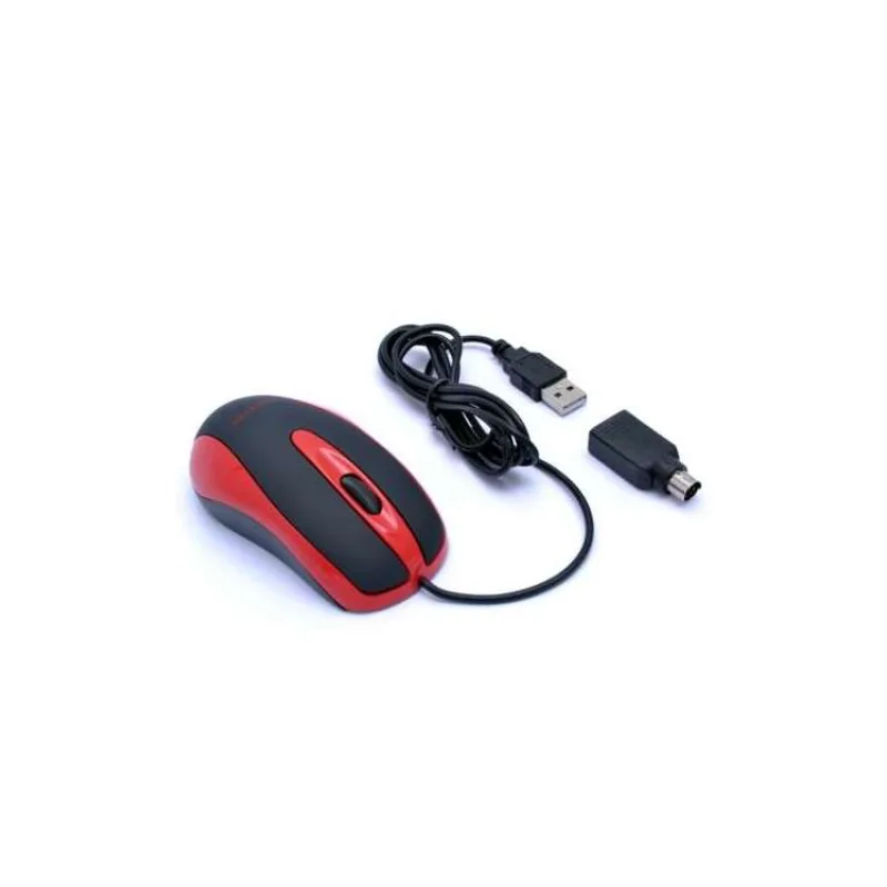 AMEI AM-M801/Kancelářská/Optická/Drátová USB/Černá-červená (AMEI AM-M801)