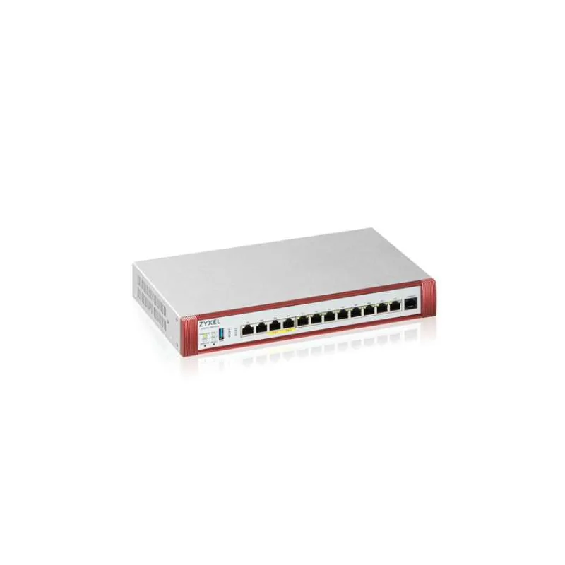 Zyxel USG FLEX 500H Series, User-definable ports with 2*2.5G, 2*2.5G (PoE+) & 8*1G, 1*USB with 1 YR Entry Defense Pack (USGFLEX500H-EU0101F)