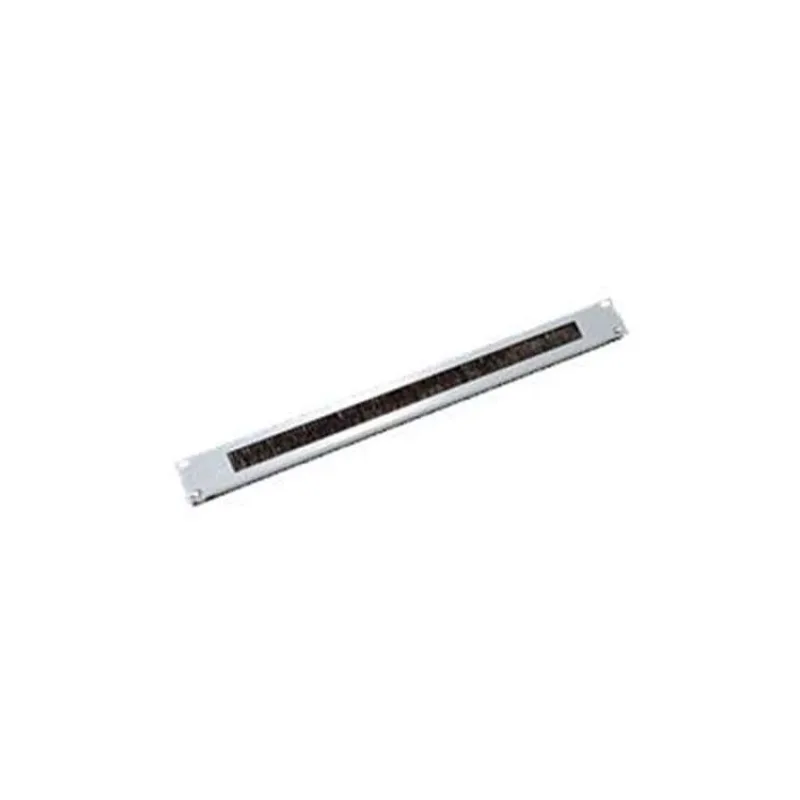 19" 1U priechodný panel s kefou šedý (RAC-ZP-X03-A2)