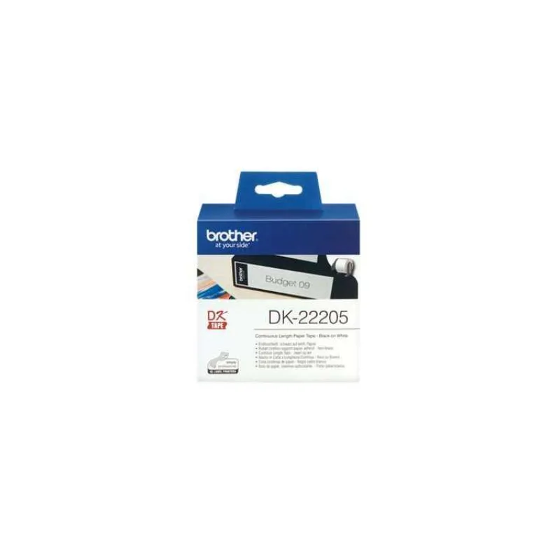 Brother DK-22205, papierová rolka, 62mm x 30,48m, pre QL-1050/1060N/500/550/560/570/580N/650TD (DK-22205)