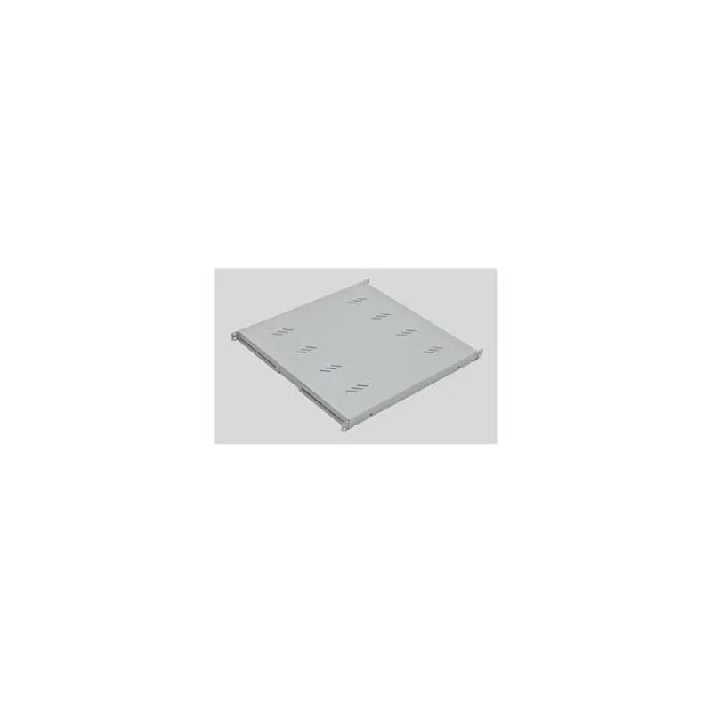 TRITON Regál s perforáciou 19", 1U/450 mm, nosnosť 80 kg, čierny (RAB-UP-450-A4)