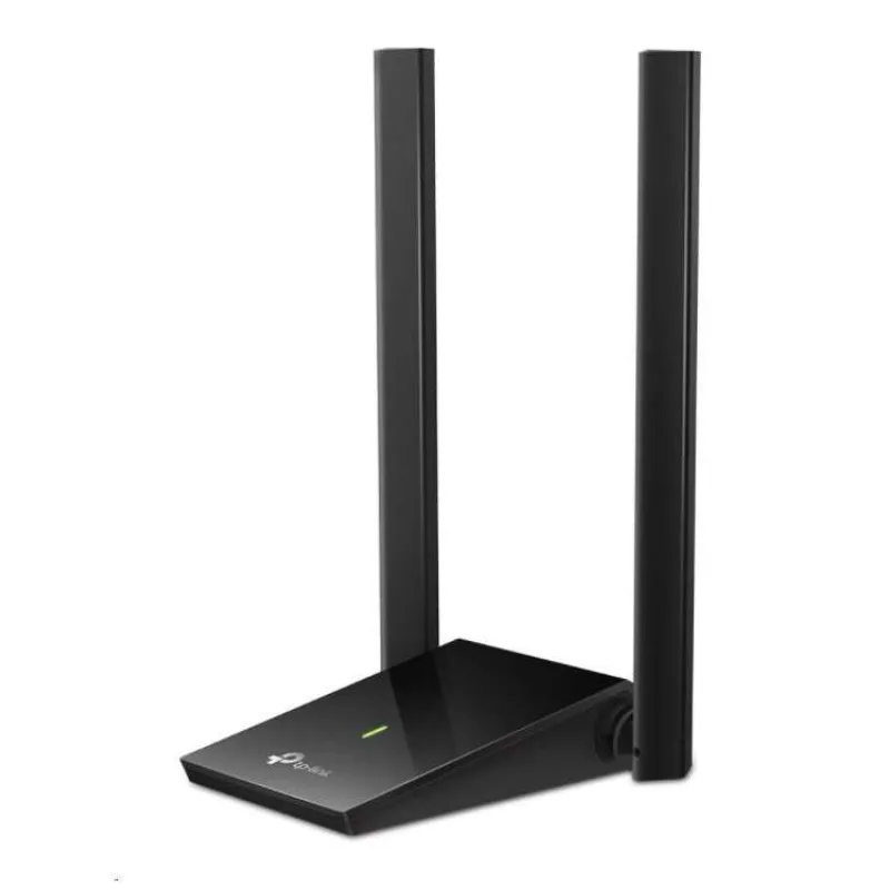 AC1300 High Gain Dual Band Wi-Fi USB Adapter SPEED: 867 Mbps at 5 GHz + 400 Mbps at 2.4 GHz SPEC: 2× High Gain External (Archer T4U Plus)