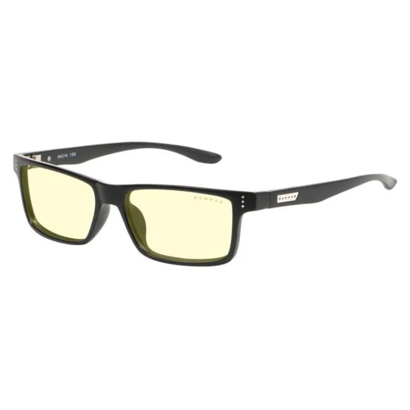 GUNNAR kancelářske/herní dioptrické brýle VERTEX READER ONYX * jantárová skla * BLF 65 * dioptrie +1 (VER-00101-1.0)