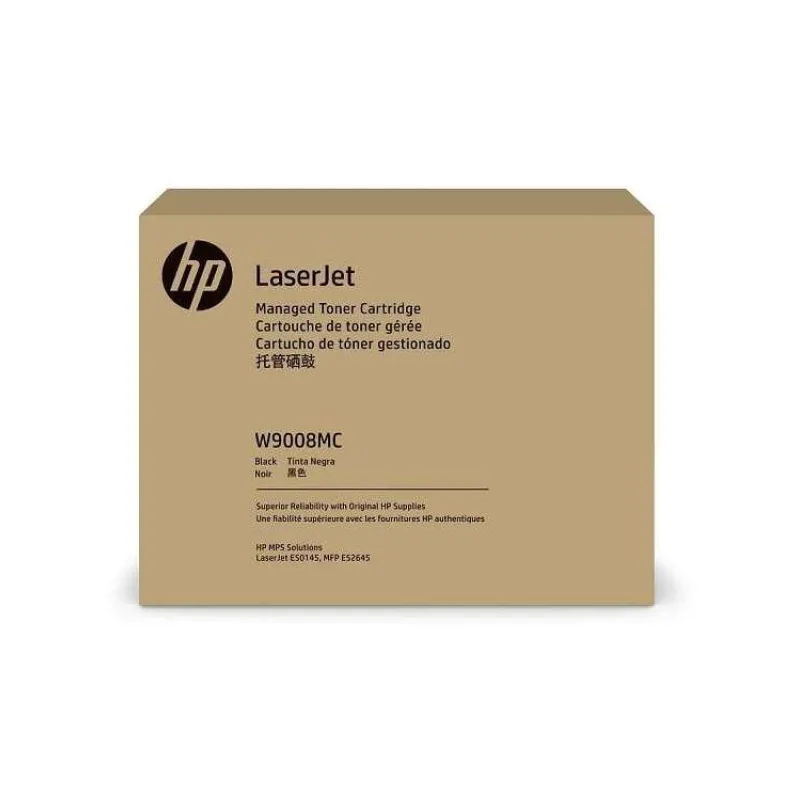 HP Black Managed LJ Toner Cartridge W9008MC (W9008MC)