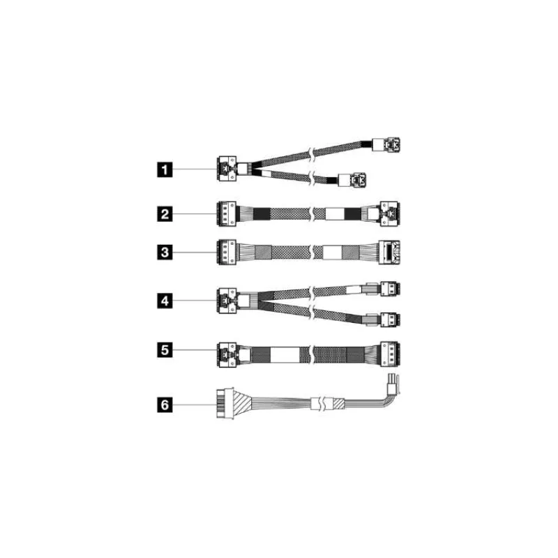 ThinkSystem SR650 V3 2.5" Front BP1 SAS/SATA cable (4X97A82933)