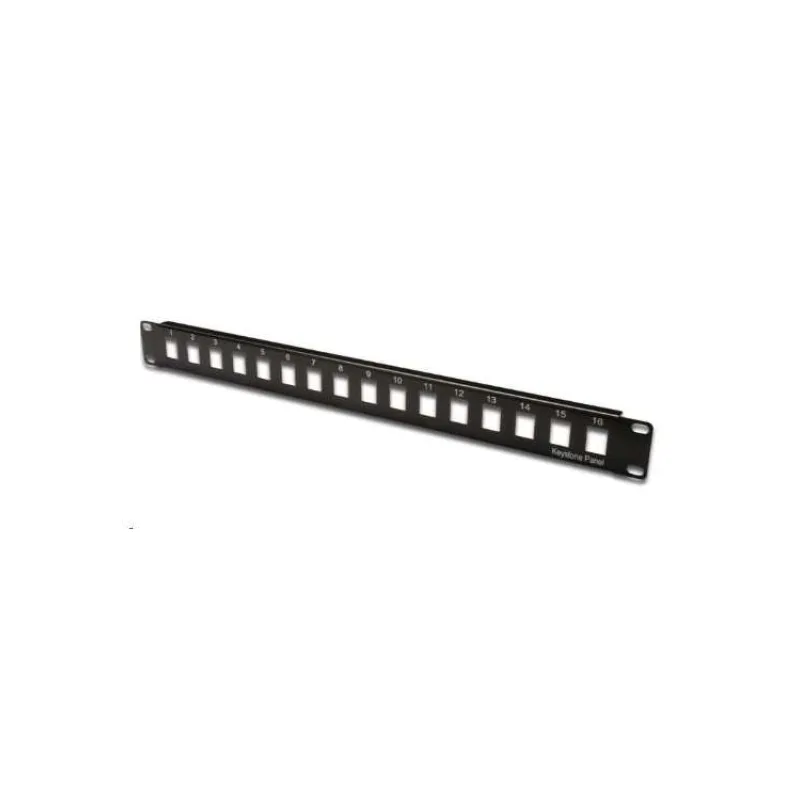 XtendLan Patch panel 19", 16 portů, 1U, neosazený, nestíněný (PP19-16N)