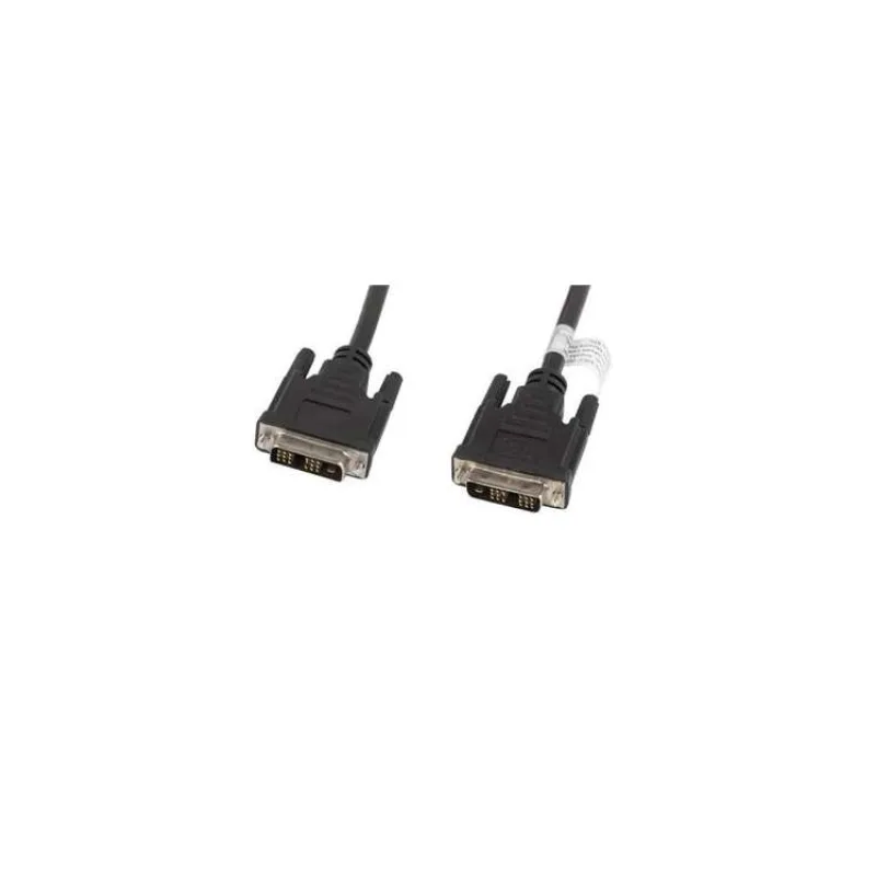 LANBERG připojovací kabel DVI-D(18+1) na DVI-D (18+1), M/M, délka 1,8m, single link, černý (CA-DVIS-10CC-0018-BK)
