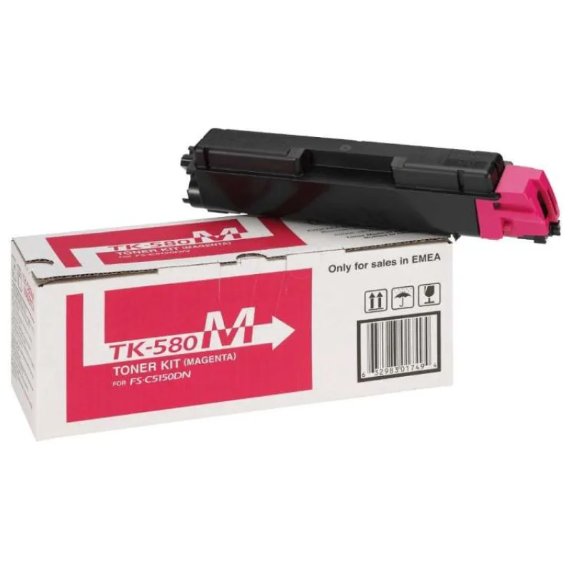 Kyocera toner TK-580M/ FS-C5150DN/ 2 800 stran/ purpurový (TK-580M)