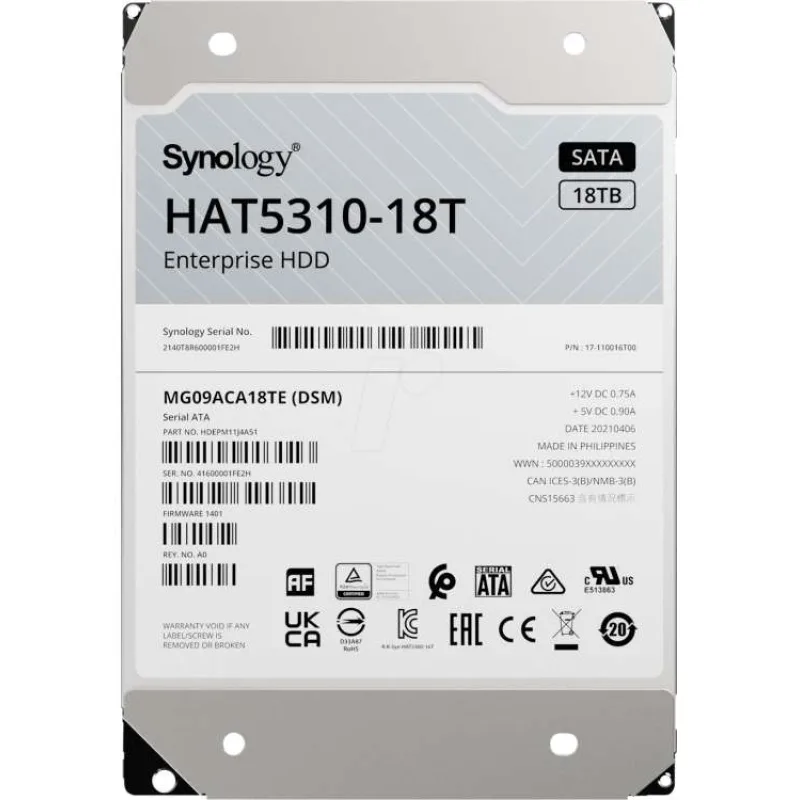 Synology™ 18TB HDD HAT5310-18T (SATA 6Gb/s) (HAT5310-20T)
