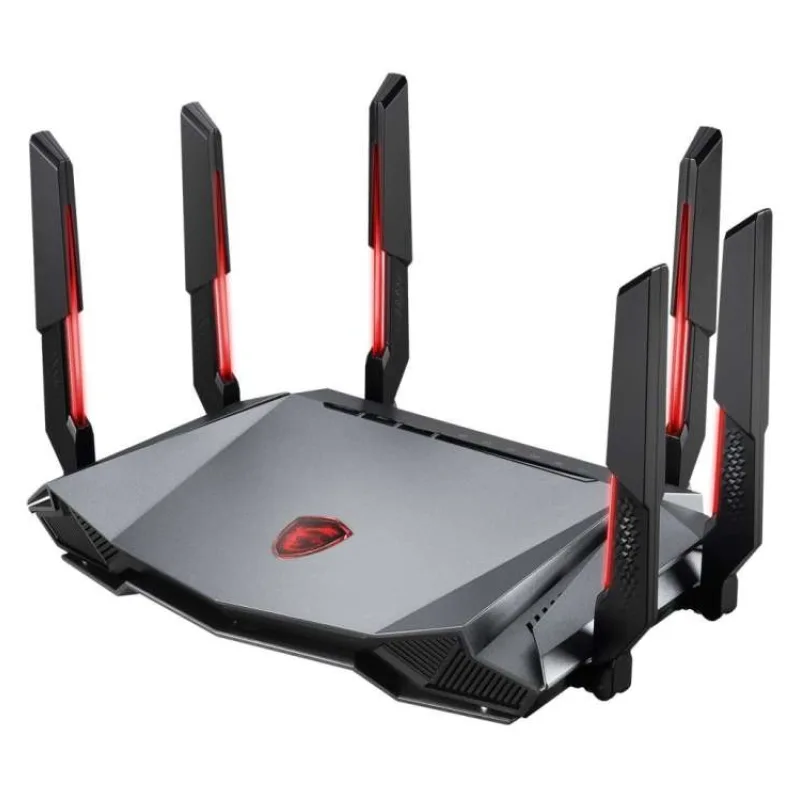 MSI herní router RadiX AXE6600 WiFi 6E Tri-Band (2,4GHz, 5GHz, 6GHz)/ RGB (302-8ZD00EE-000)