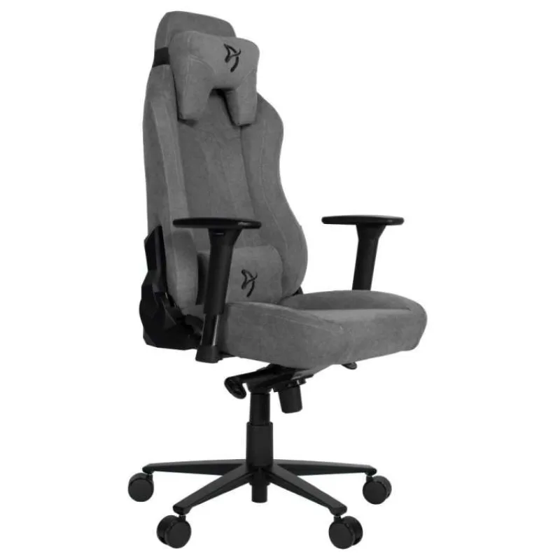 AROZZI herní židle VERNAZZA Soft Fabric Ash/ povrch Elastron/ popelavá (VERNAZZA-SFB-ASH)