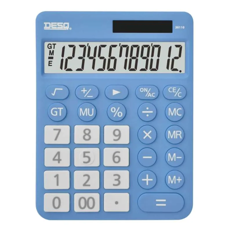 Kalkulačka DESQ XL, svetlo modrá (30110.16)