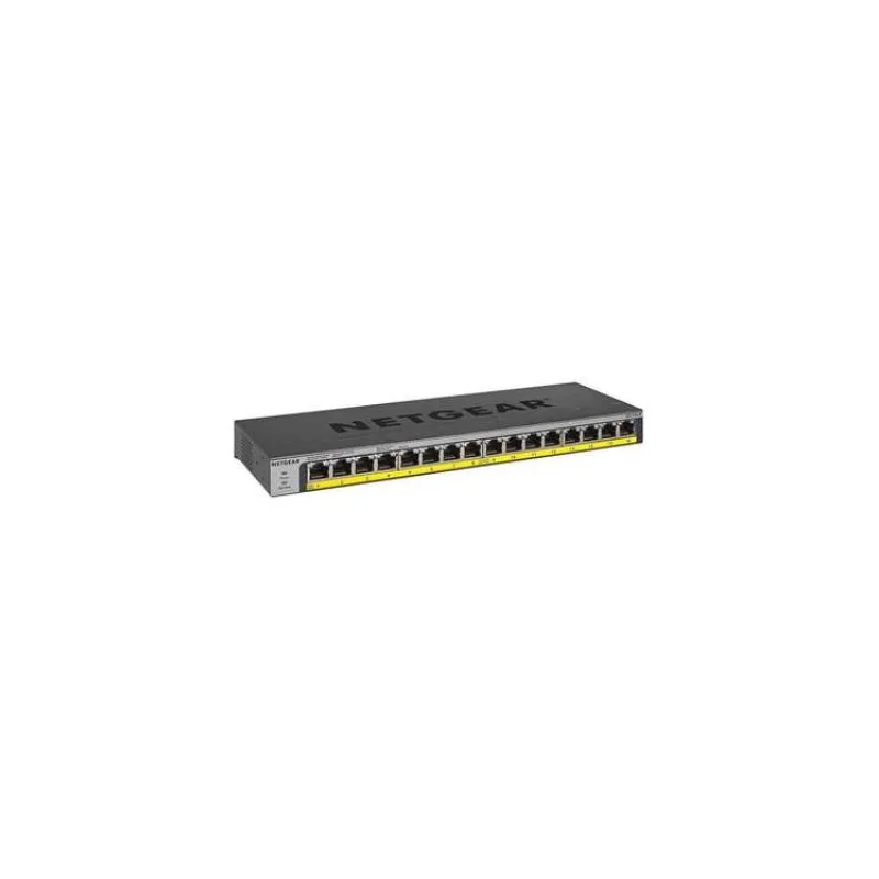 Netgear 16PT POE/POE+GIGABIT UNMANAGED SWCH (GS116LP-100EUS)