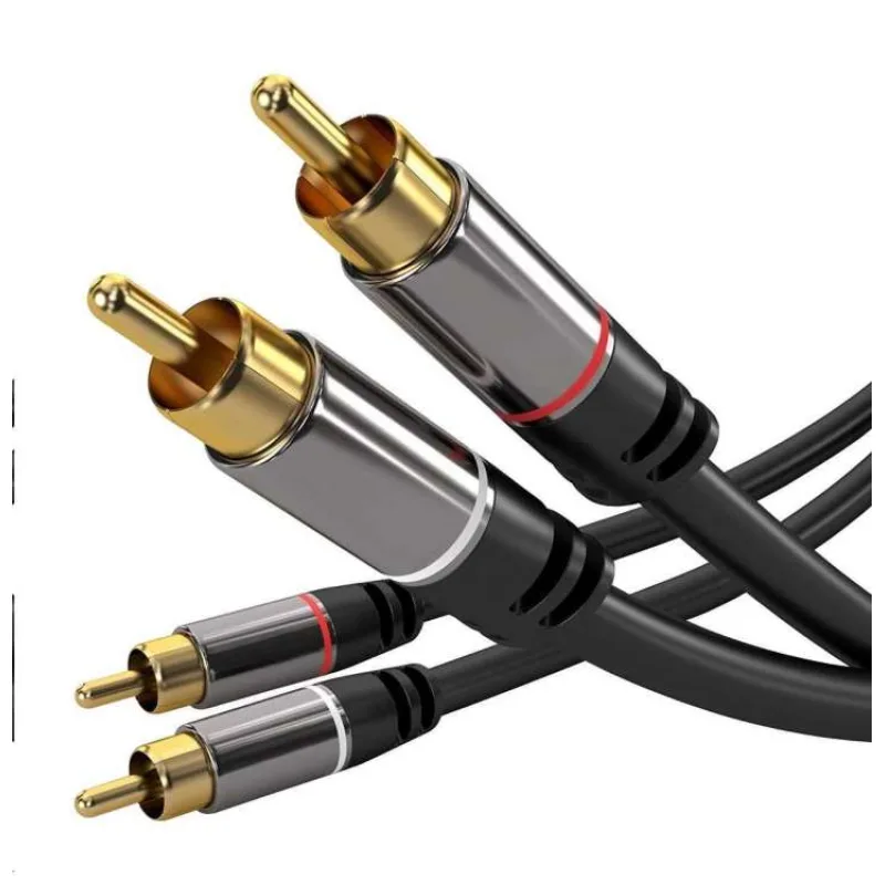 PremiumCord HQ stínený kabel 2x CINCH-2x CINCH M/M 5m (kjqccmm5)