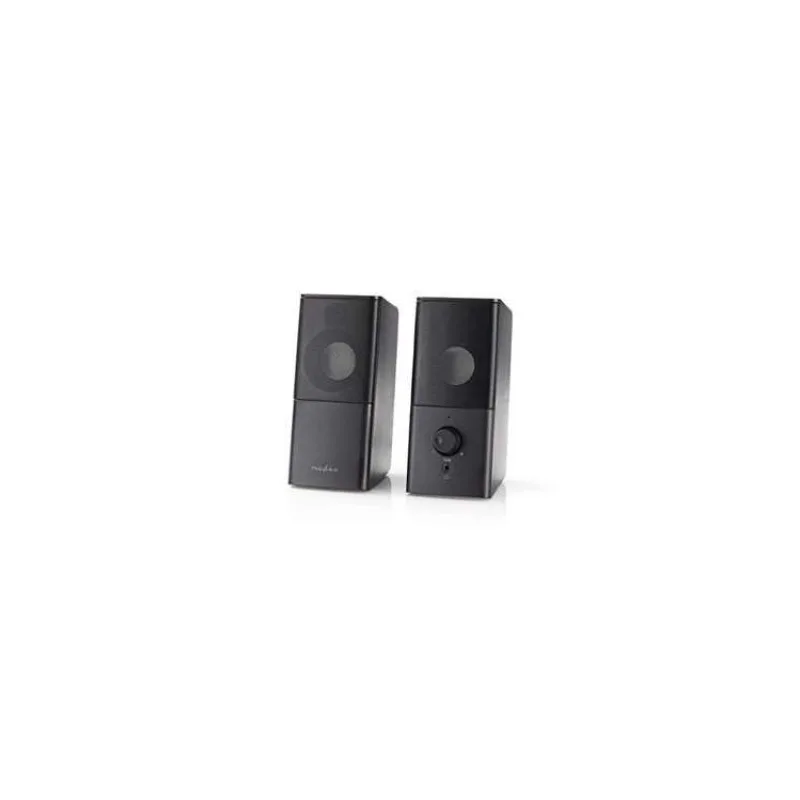 NEDIS herní reproduktory/ 2.0/ výkon 18 W/ 3,5 mm jack/ USB/ ABS/ černé (GSPR10020BK)