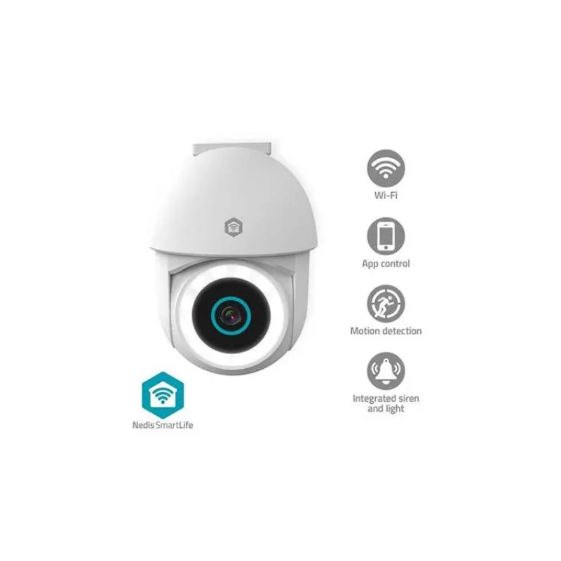 Nedis WIFICO22CWT - SmartLife Venkovní Kamera | Wi-Fi | Full HD 1296p | IP65 | Cloud / Micro SD | Onvif | Noční vidění | (WIFICO22CWT)