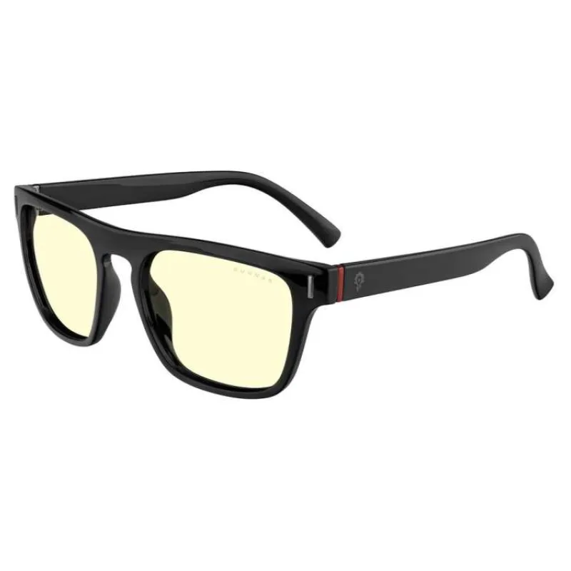 GUNNAR kancelářske/herní brýle WORLD OF WARCRAFT, HORDE EDITION ONYX * jantarová skla * BLF 65 * GUNNAR focus (WOW-00101)