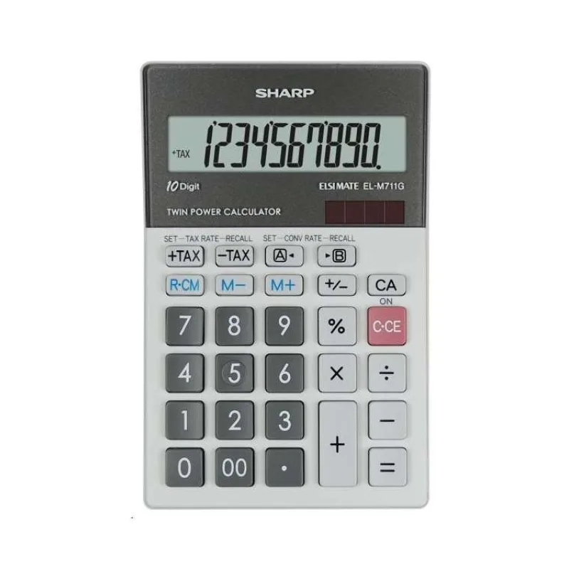 SHARP kalkulačka - EL-M711GGY - stříbrná (SH-ELM711GGY)