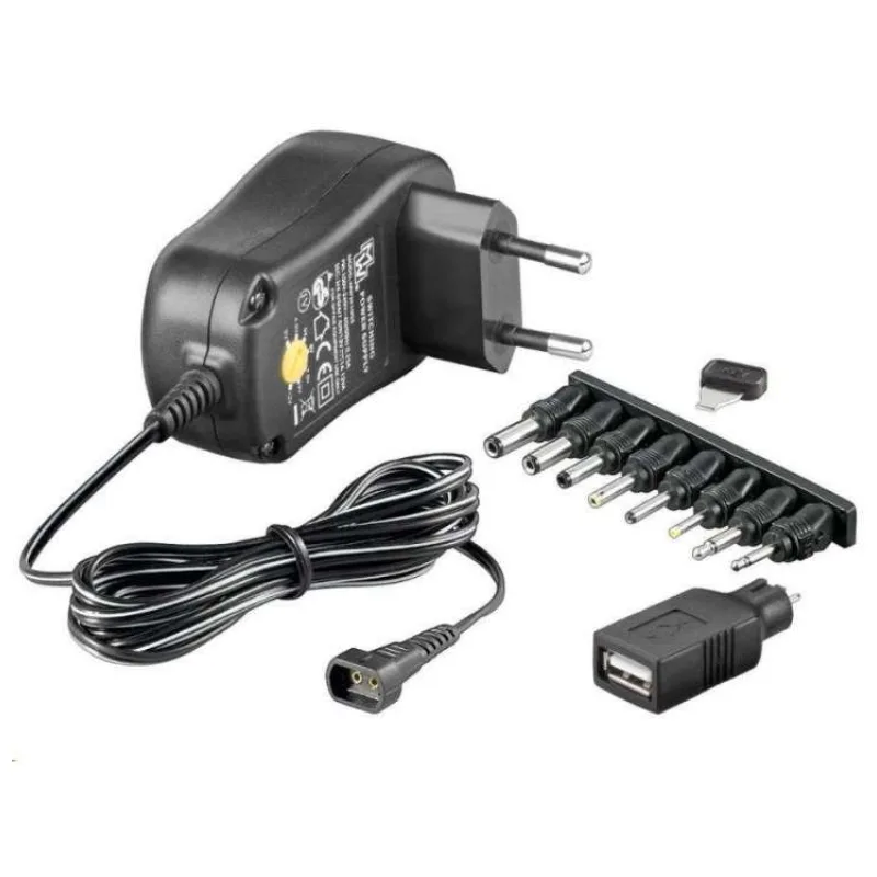 PremiumCord Univerzální napájecí adaptér 230V/3-12V stejnosměrný 1500mA (ppadapter-01)