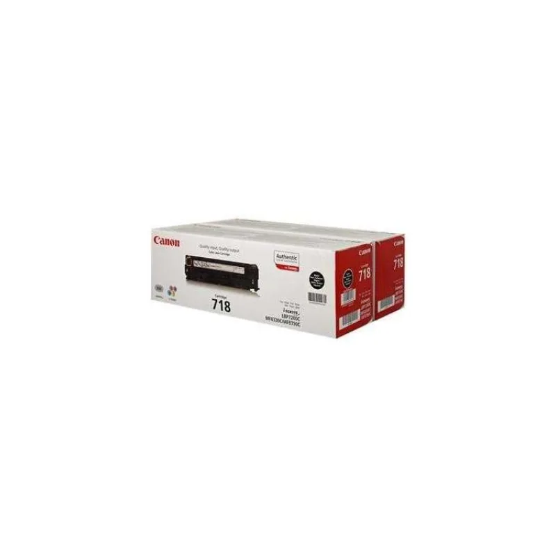 toner CANON CRG-718 black (2ks) LBP 7200CDN, MF 8330CDN/8350CDN (2x 3400 str.) (2662B005)