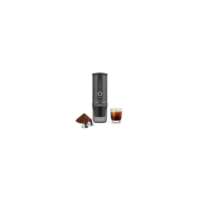 Outin Nano Prenosný espresso kávovar, farba vesmírne sivý (OTEM-01-SG)