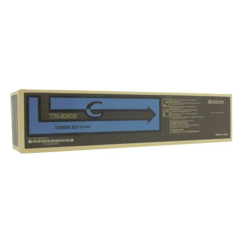 Kyocera toner TK-8305C modrý na 15 000 A4 (při 5% pokrytí), pro TASKalfa 3050/3051/3550/3551 (TK-8305C)