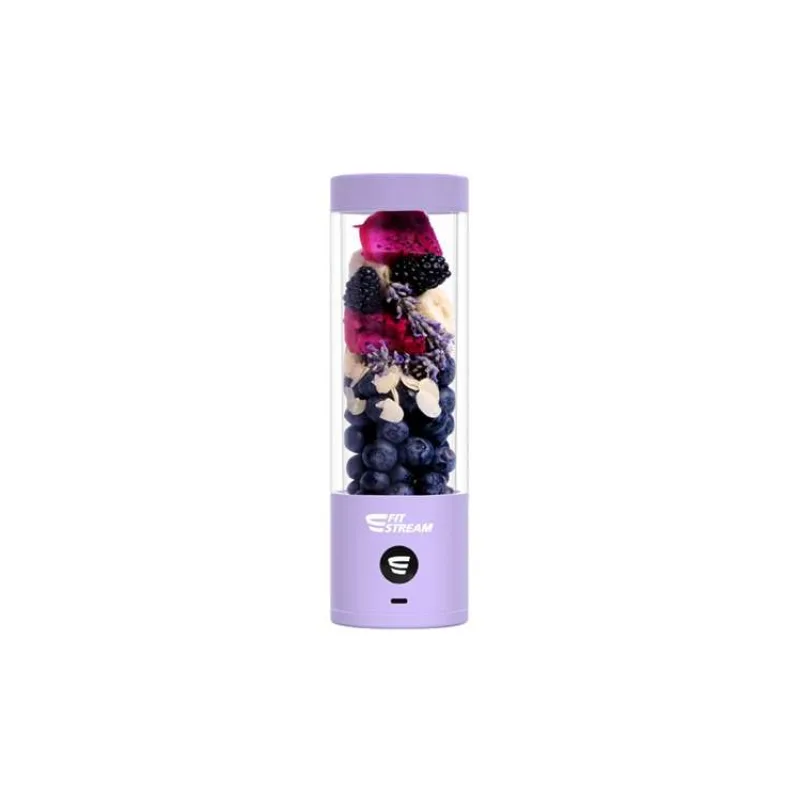 FitStream Pro Lavender , prenosný, USB nabíjatelný mixér (FitStreamPRO-Violet)