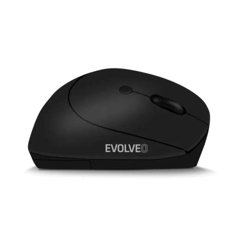 EVOLVEO LadyErgo, tichá vertikální ergonomická myš, 2.4GHz, černá (LADYERGO)