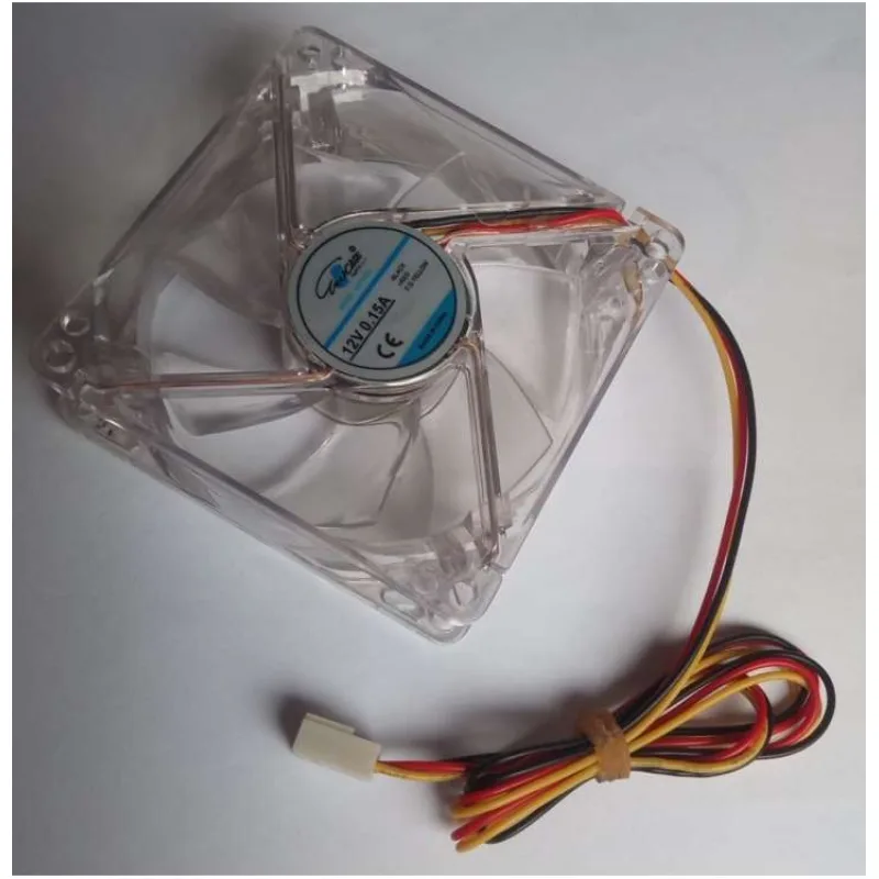 EUROCASE ventilátor 80mm, 12V/0,15A, prosvětlený RGB (3-pin) (841451901083)