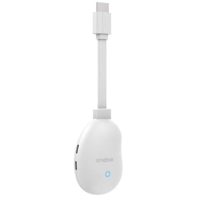 STRONG 4K Google TV stick LEAP-NEVE/ 4K Ultra HD/ H.265/ HDMI/ Wi-Fi 6/ Chromecast/ NETFLIX/ Disney+/ Google TV/ bílý (LEAP-NEVE)
