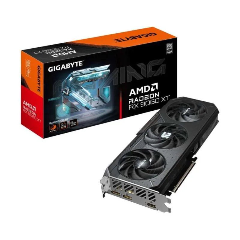 GIGABYTE VGA AMD Radeon RX 9060 XT GAMING OC 8GB, 8GB GDDR6, 2xDP, 1xHDMI (GV-R9060XTGAMING OC-8GD)