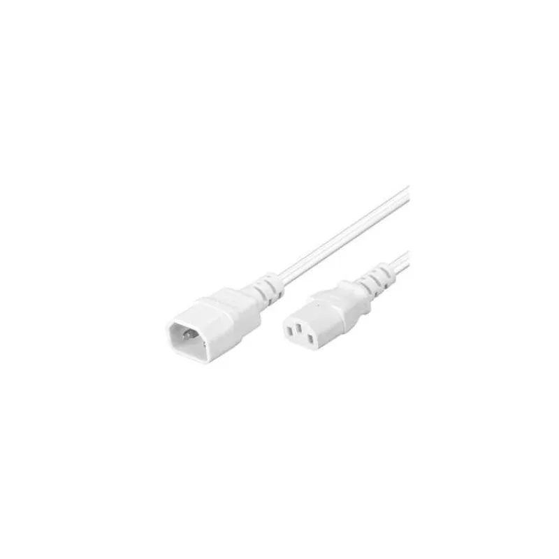 PREMIUMCORD Predlžovací kábel 230V, C13-C14, biely 3m (kps3w)