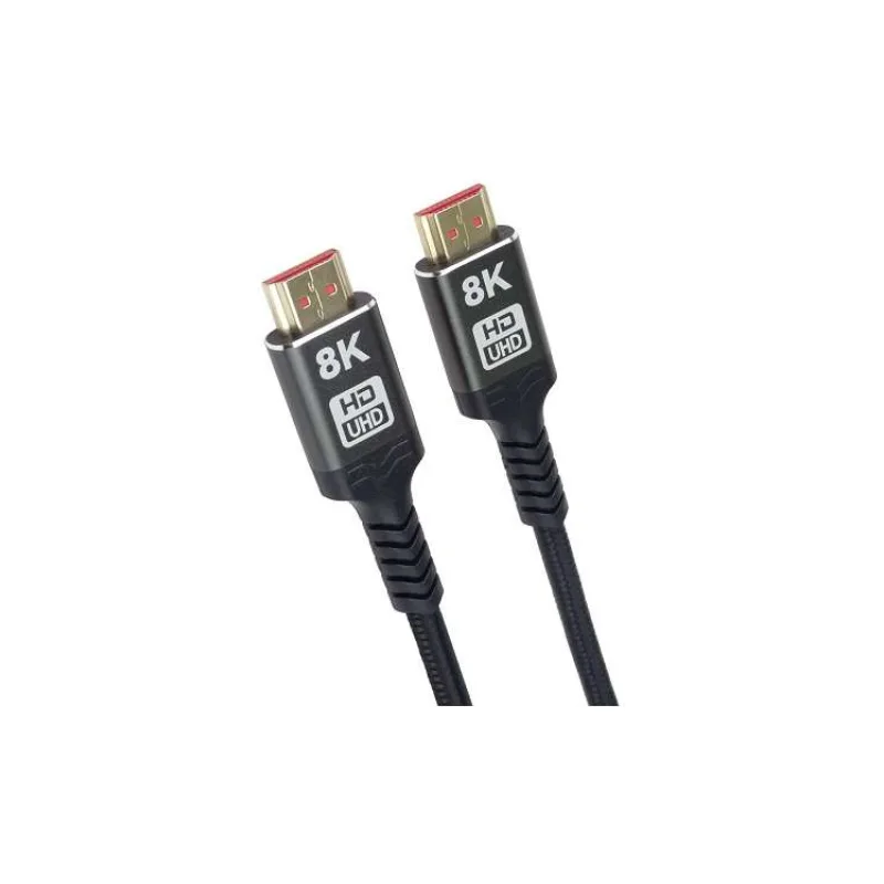 PremiumCord ULTRA HDMI 2.1 High Speed + Ethernet kabel 8K@60Hz,zlacené 1m (kphdm21b1)