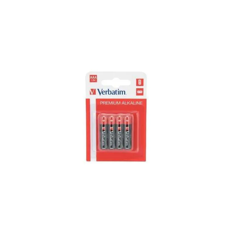 VERBATIM Alkalické baterie AAA, 4 PACK , LR3 (49920)