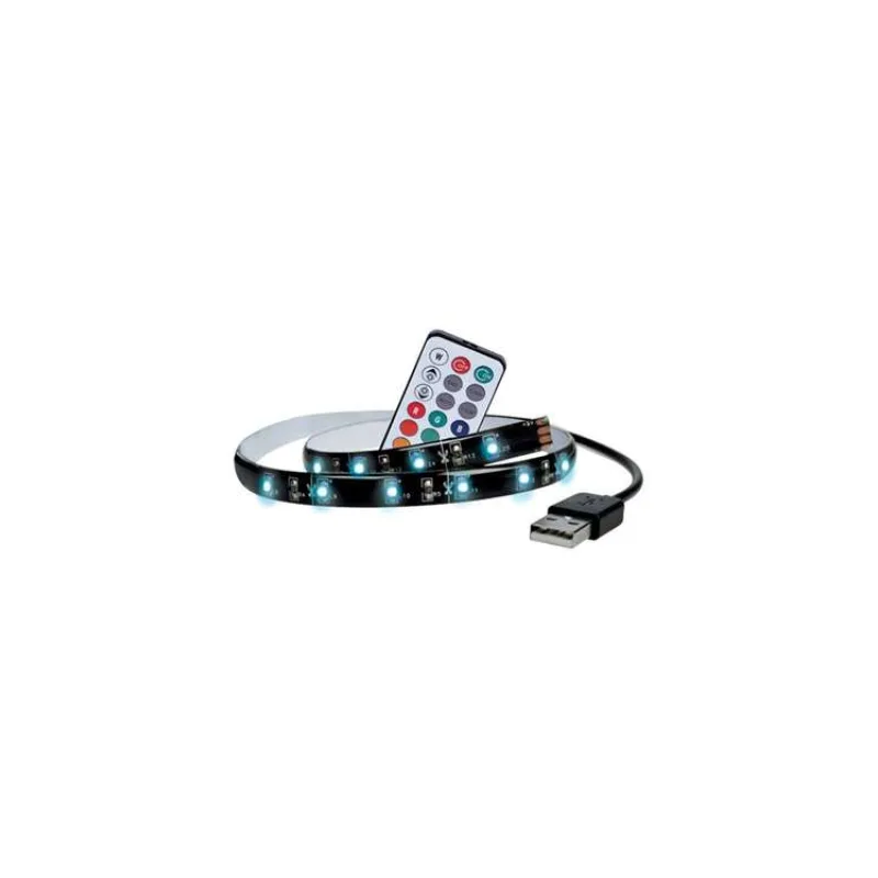 Solight LED RGB pásek pro TV, 2x 50cm, USB, vypínač, dálkový ovladač (WM504)