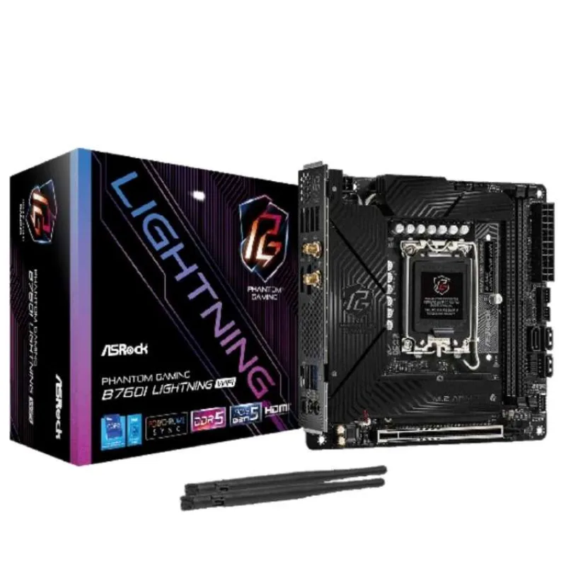 ASRock MB Sc LGA1700 B760I Lightning WiFi, Intel B760, 2xDDR5, 1xDP, 1xHDMI, mini-ITX (B760I LIGHTNING WIFI)